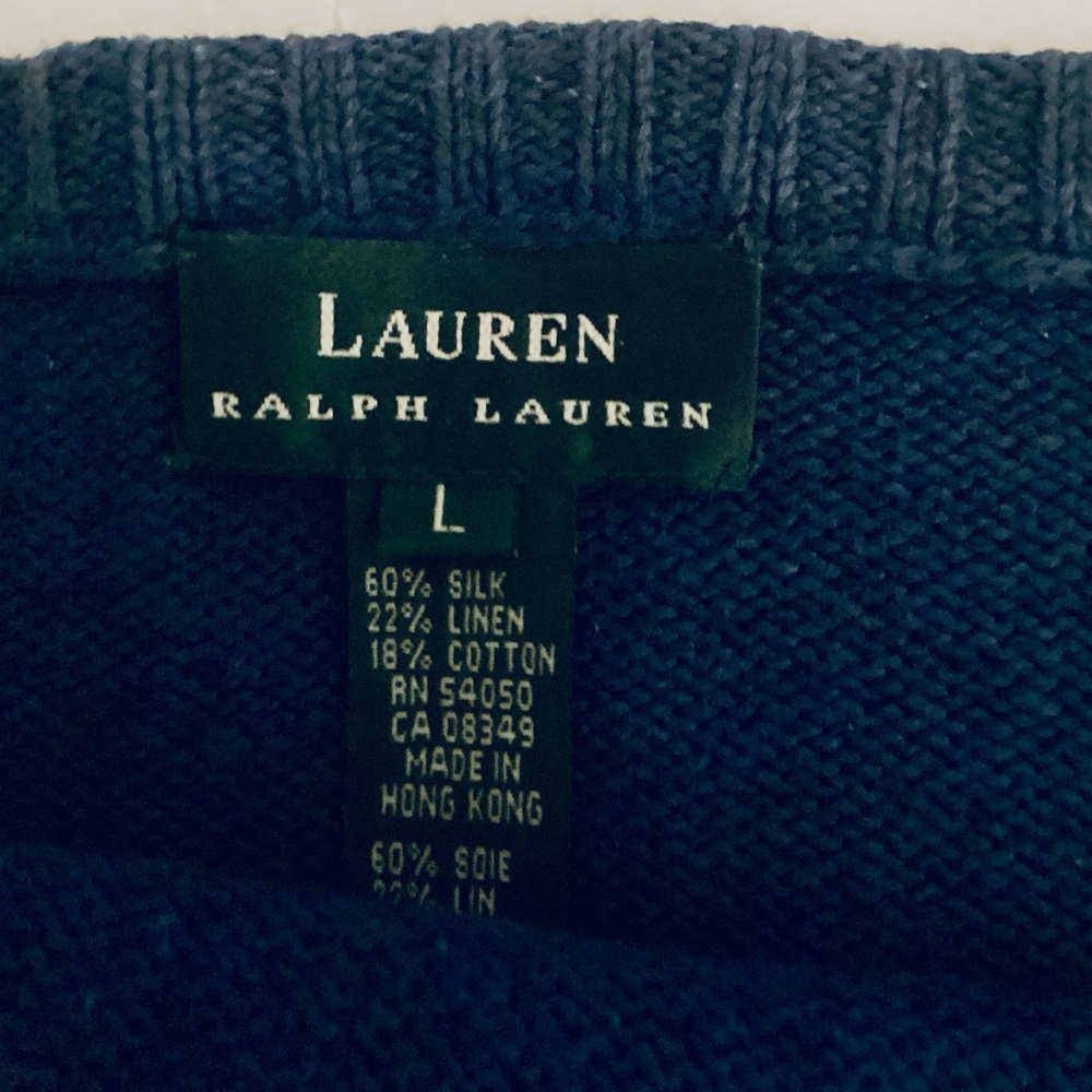 Ralph Lauren Blue Sleeveless Knit Tank - Picture 2 of 3